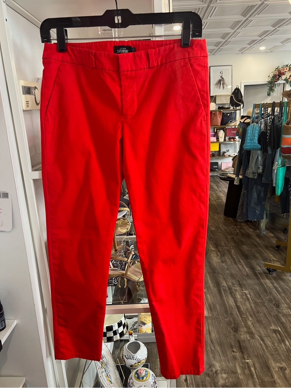 kate spade Saturday Red Slim Chino Pants